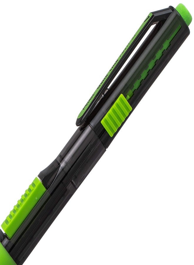 بنتل قلم رصاص ميكانيكي Pentel Quick Click Pop، (0.7 مم)، متوسط، 2 عبوة إعادة تعبئة للممحاة، عبوة من 4 قطع (PD217ALEBP4) - Image 5